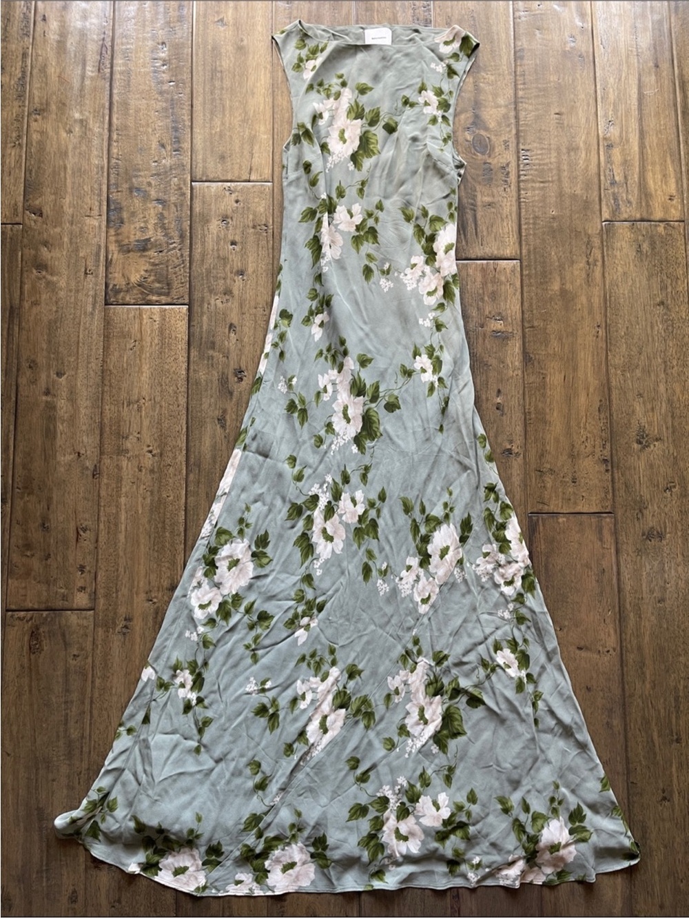 Reformation Prescott Floral Maxi Dress Green - Picture 4 of 8